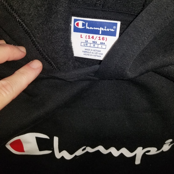 Kids Large Champion jogger set hoodie and jogging pants size 14/16 NWOT unisex - Picture 2 of 6